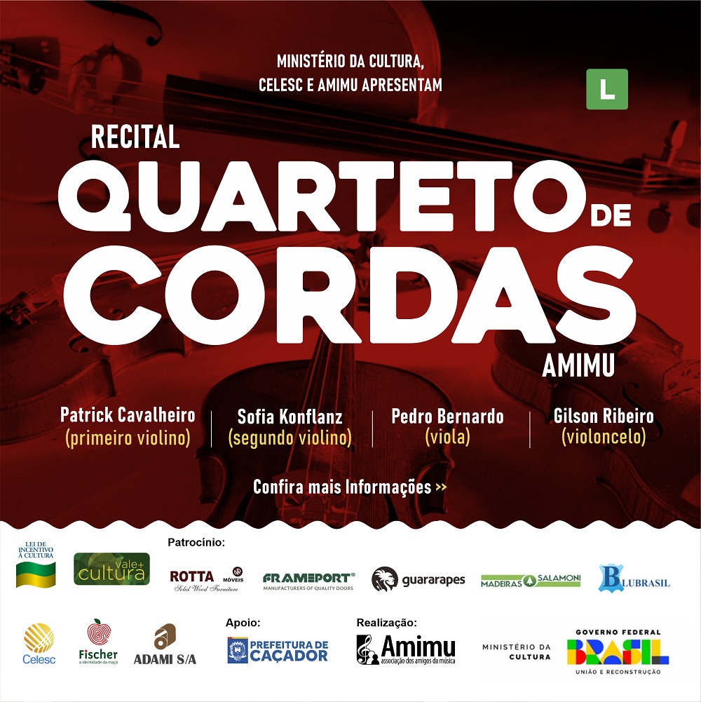 Eventos Amimu E Parceiros Apresentam Recitais De Quarteto De Cordas