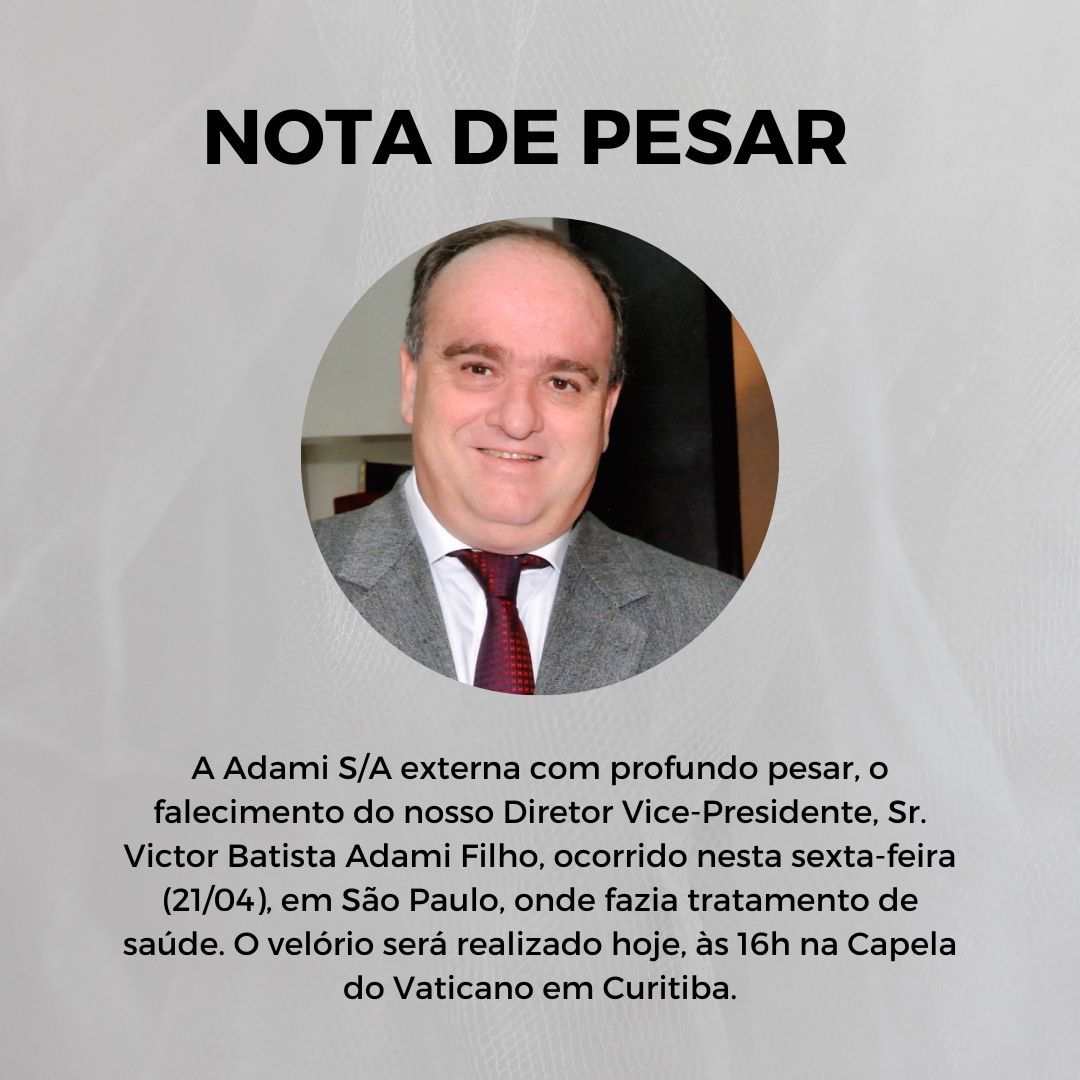 Luto Morre Em Sp O Empres Rio Victor Batista Adami Filho Portal