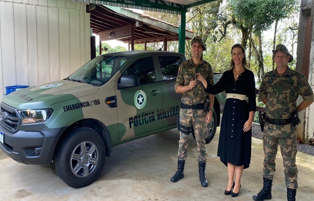 Caçador Convênio entre o MPSC e Polícia Ambiental adquire nova viatura