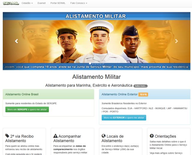Tecnologia Exército Brasileiro lança o Alistamento Militar Online